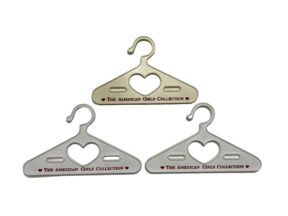 AMERICAN GIRL Retired Vintage Heart 3 Hangers "The American Girls Collection"